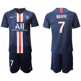 Koszulka Paris Saint-Germain MBAPPE 7 Dziecięcy Domowe Koszulki Piłkarskie 2019-2020 Krótki Rękaw